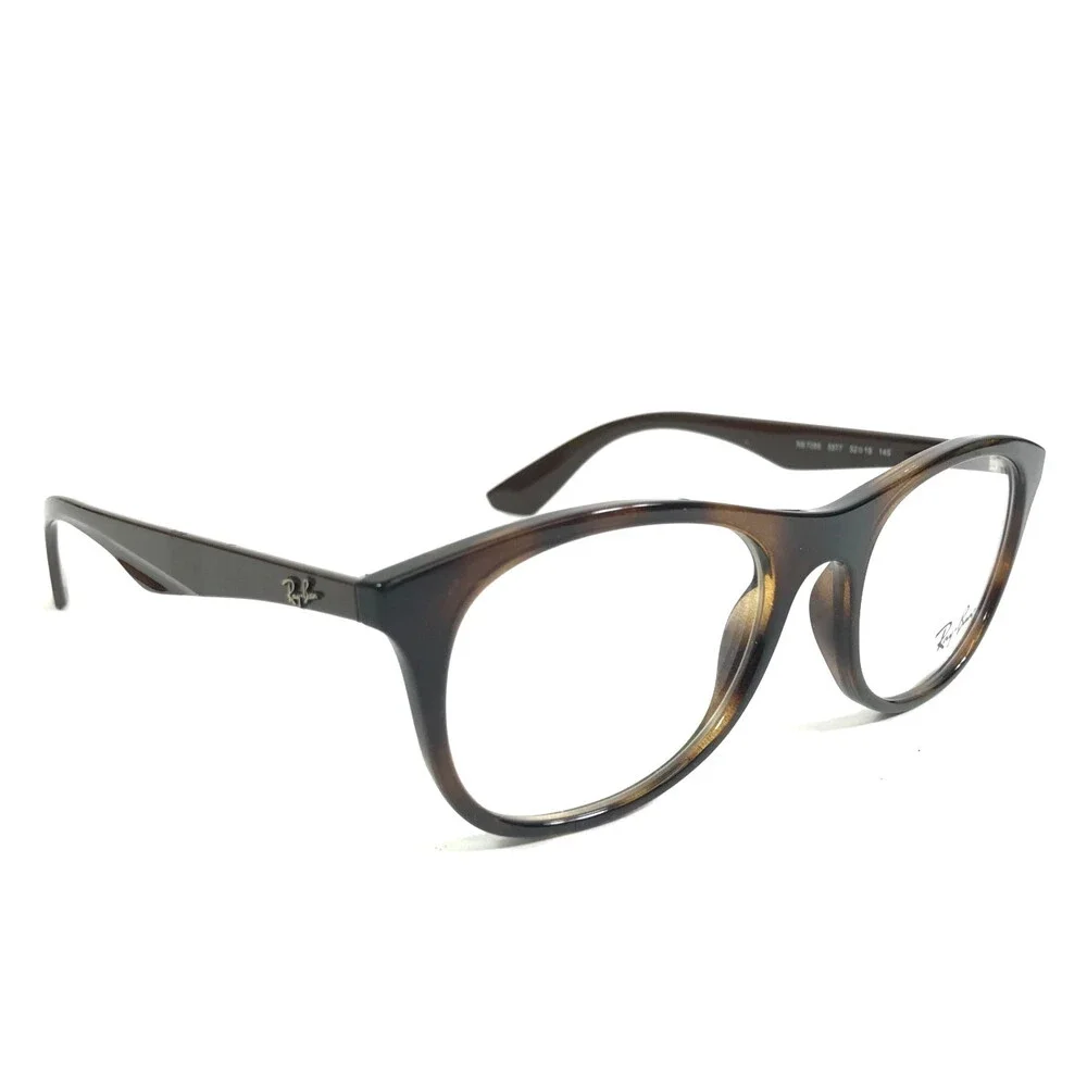 Ray-Ban Eyeglasses Frames RB7085 5577 Brown Tortoise Square Full Rim 52-19-145